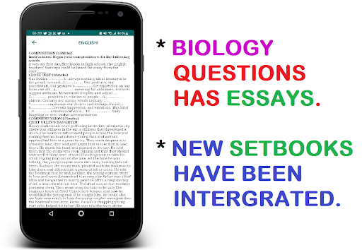 Android application Form 3 Term 1 revision screenshort