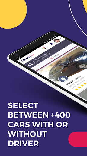 Android application FriendyCar - Rent a car screenshort