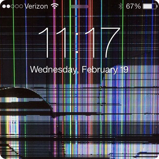 Broken Screen Wallpaper logo