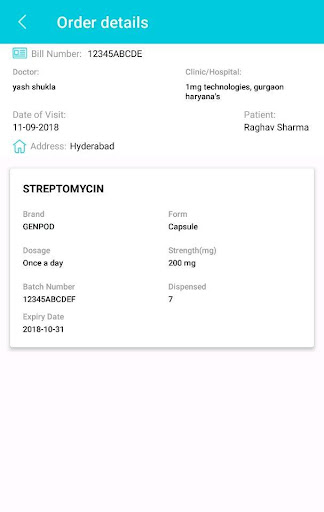 APeRx - App for Pharmacy Screen 3
