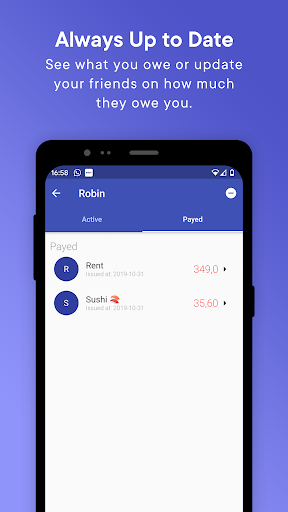 Debts Screen 3