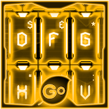 GO Keyboard Gold Tech Theme icon