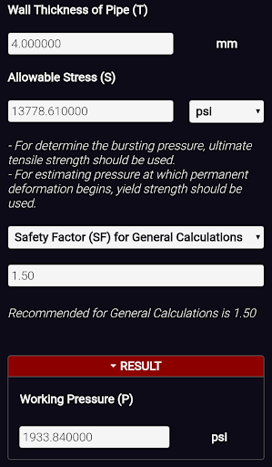 Pipe Burst Working Pressure Ca Screen 3