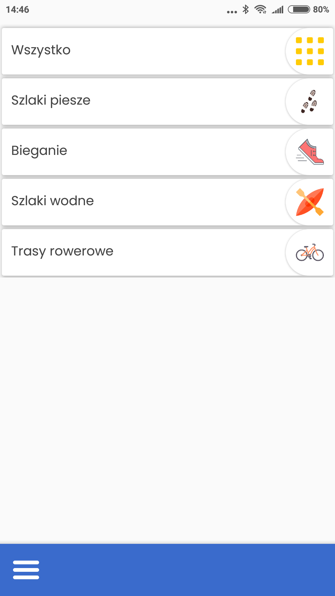 Android application Głogów screenshort