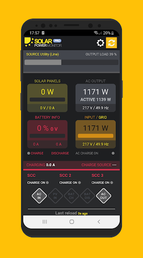 Android application Solar Power Monitor PRO screenshort