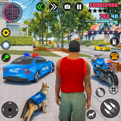 Police Moto Bike Chase Games  Icon