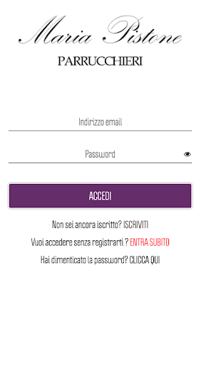 Android application Maria Pistone Parrucchieri screenshort
