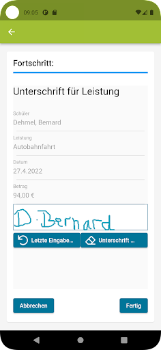 WINDRIVE Verwaltung App Screen 3