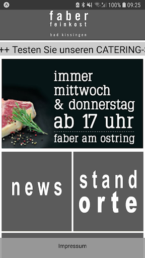 Android application Faber Feinkost screenshort