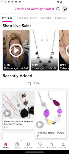 Screenshot of Jewels and Gems by Heather