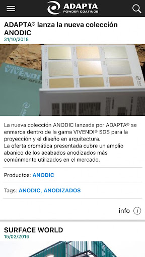 Android application Adapta Color screenshort