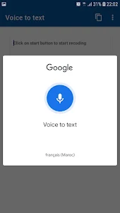 Voice to text