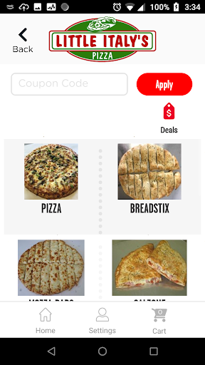 Screenshot of Little Italy’s Pizza