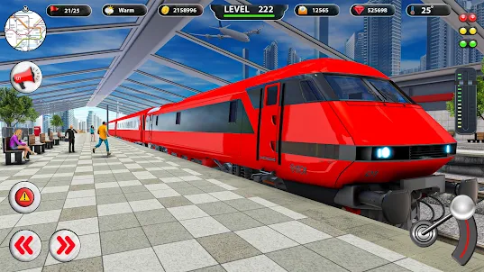 City Train Driving Sim Game 3D