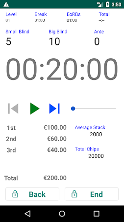 Game screenshot Easy Poker Tournament Timer hack