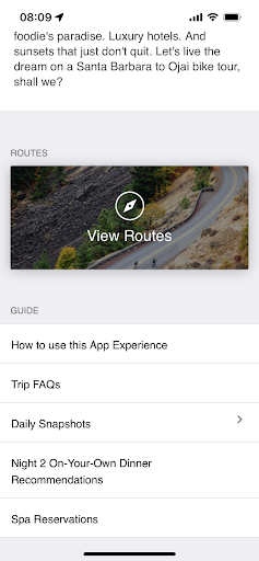 Backroads On Trip Screen 3