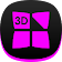 Next Launcher Theme Dafna P 3D icon