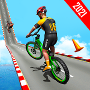 BMX Bicycle Racing Stunts- Mega Ramp Cycle Games
