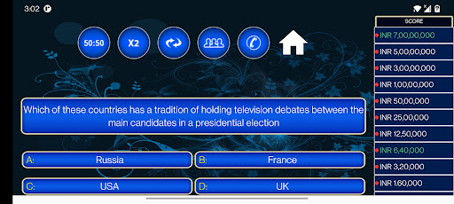 KBC GK Quiz Screen 2