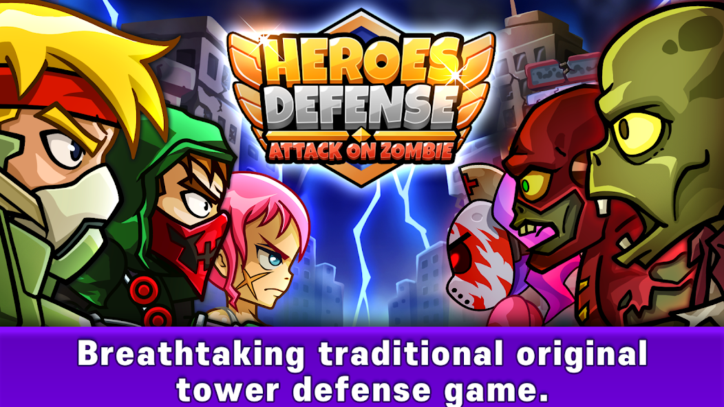 Heroes Defense: Attack Zombie 1.0.4 APK + Мод (Unlimited money) за Android