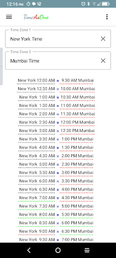 Android application TimeAsOne screenshort