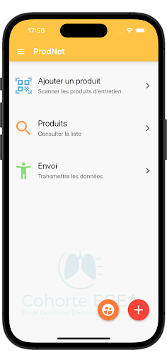 Android application ProdNet screenshort