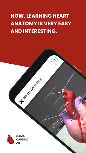 Android application Gama Cardiac AR screenshort