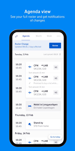 Android application SAS Airside for Crew screenshort