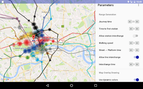 Tube Range Map (London)
