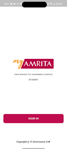 Android application MyAmrita - Students screenshort