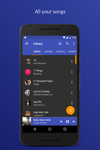 Android application Jair Music Player screenshort