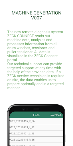 ZECK Connect Screen 2