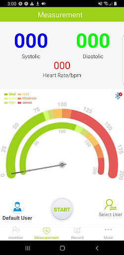 Android application Vital Eye Health BP screenshort