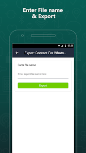 Export Contacts For WhatsApp for pc screenshots 2