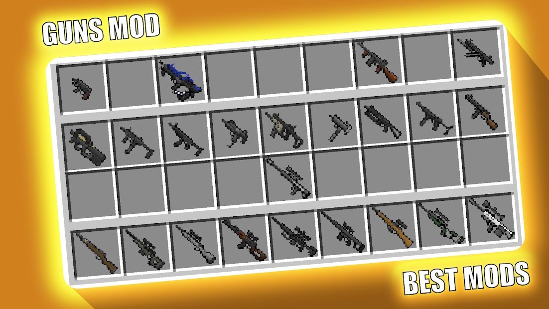 Capture 15 Guns Mod for Minecraft PE - MCPE android