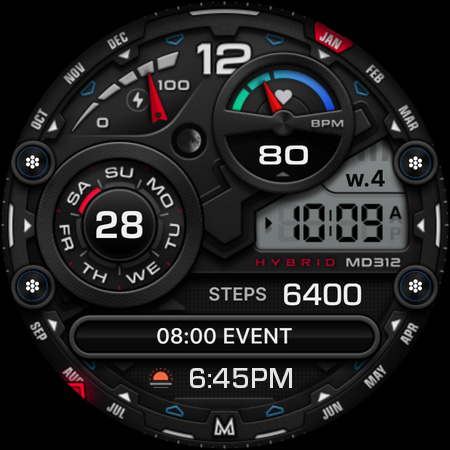 MD312 Analog watch face