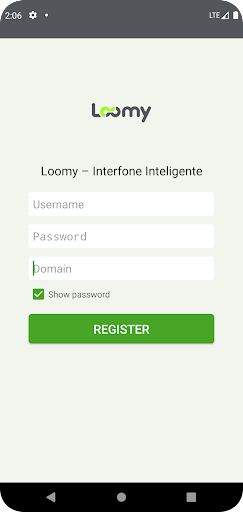 Android application Loomy - Interfone Inteligente screenshort