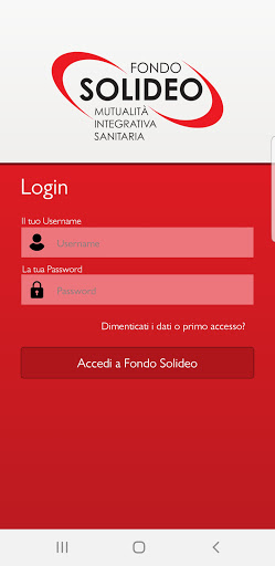 Android application Fondo Solideo screenshort