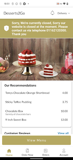Desserts 2 Go Screen 2