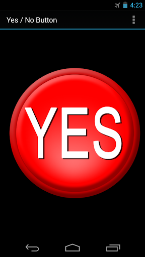 Android application Yes / No Button screenshort