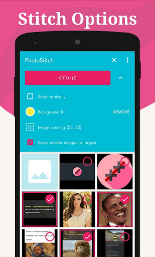 PhotoStitch: Add Multiple Pics Screen 2