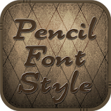 Pencil Font Style icon