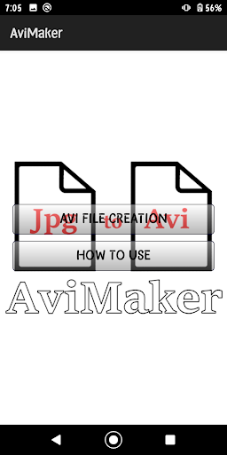 Android application AviMaker screenshort