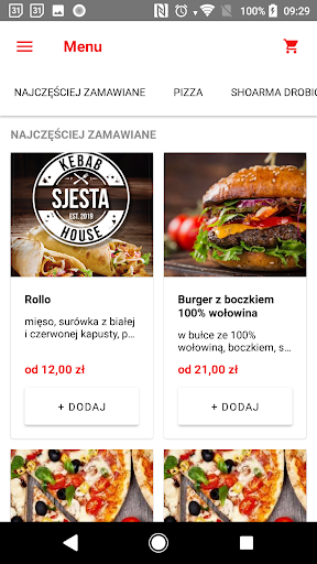 Pizzeria Sjesta Piotrków Screen 2