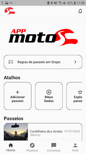 Android application AppMotos screenshort
