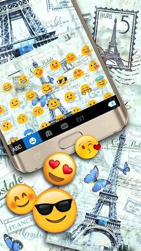Paris Postcard Keyboard Theme Screen 3