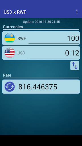 US Dollar to Rwanda Franc Screen 2