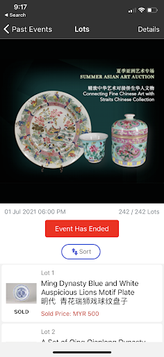 MNP Auctions Screen 3