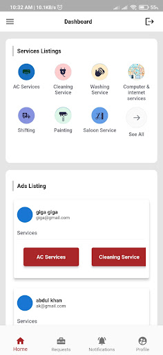 24/7 Services Screen 2