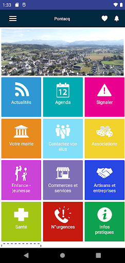 Android application Ville de Pontacq screenshort